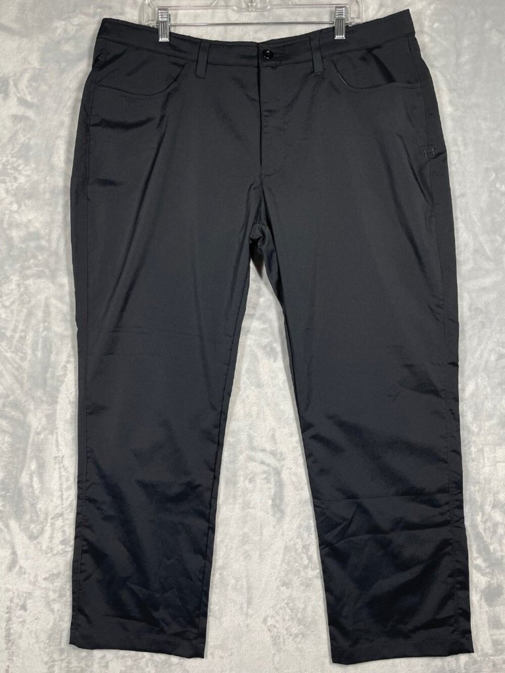 Under Armour Mens Golf Pants 38x32 Black Active Performance Stretch Chino